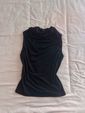 Draped Neck Jersey Top